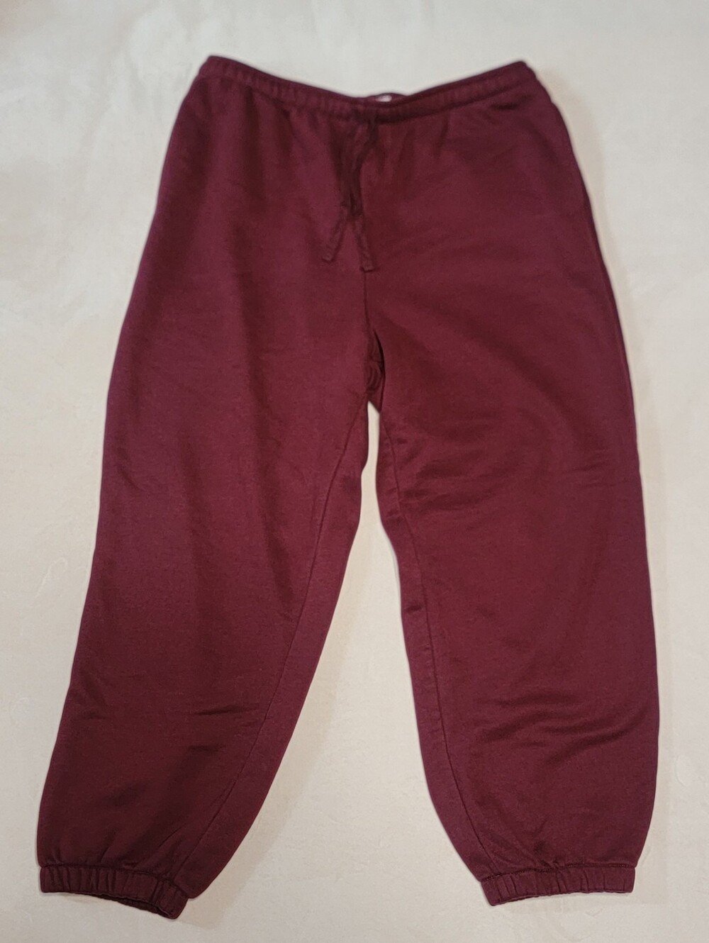 AE American Eagle Red Burgundy Baggy Sweatpants Size Large Joggers